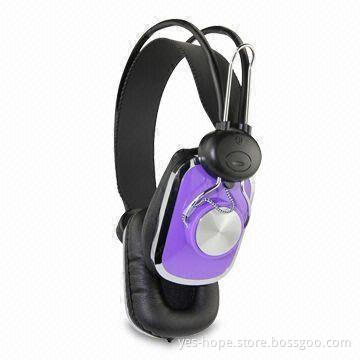 Wired Headphones with 3.5mm Stereo Plug and 20Hz to 20kHz Frequency Range, Various Colors Available